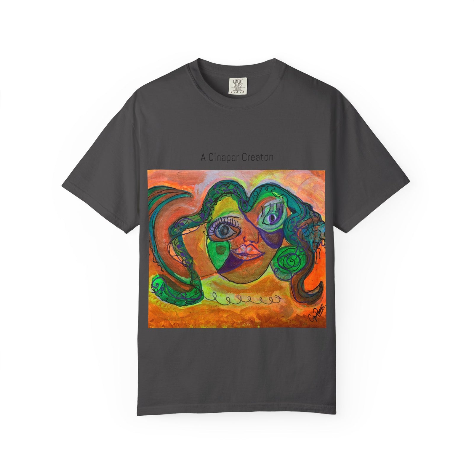 Artistic Unisex T-shirt, Colorful Face Design, Casual Wear, Gift for Art Lovers, Unique Fashion Statement, Vibrant Artwork Tee