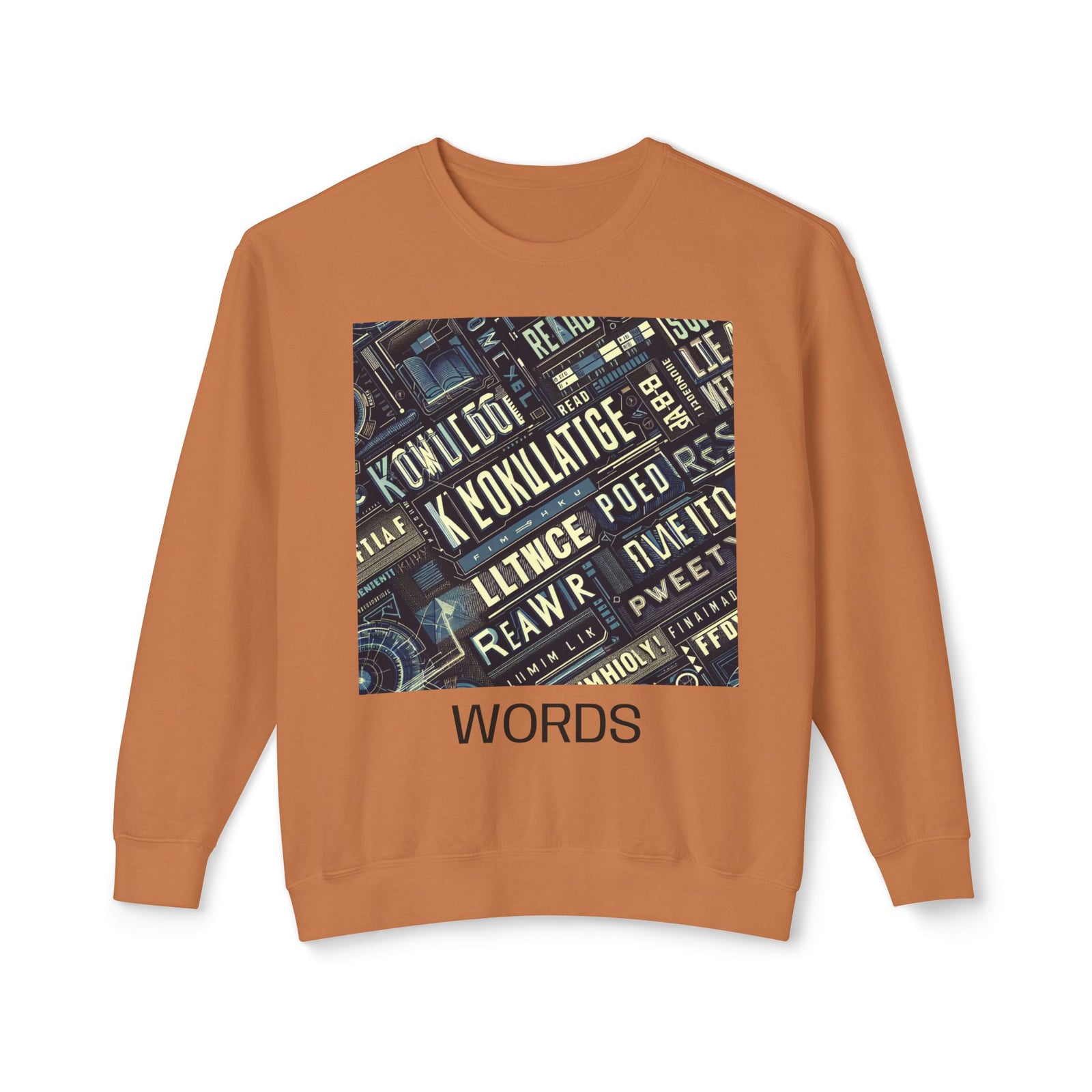 Knowledge Is Power Unisex Lightweight Crewneck Sweatshirt, Casual Wear, Gift for Students, Motivational Apparel, Educational Fashion