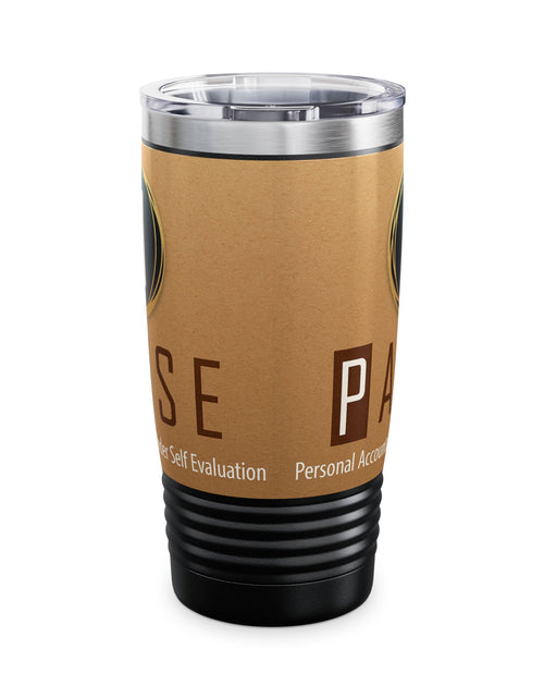 Load image into Gallery viewer, Stylish Ringneck Tumbler for Coffee Lovers | Insulated Travel Mug, Unique Gift for Birthdays, Outdoor Adventures, and Holidays
