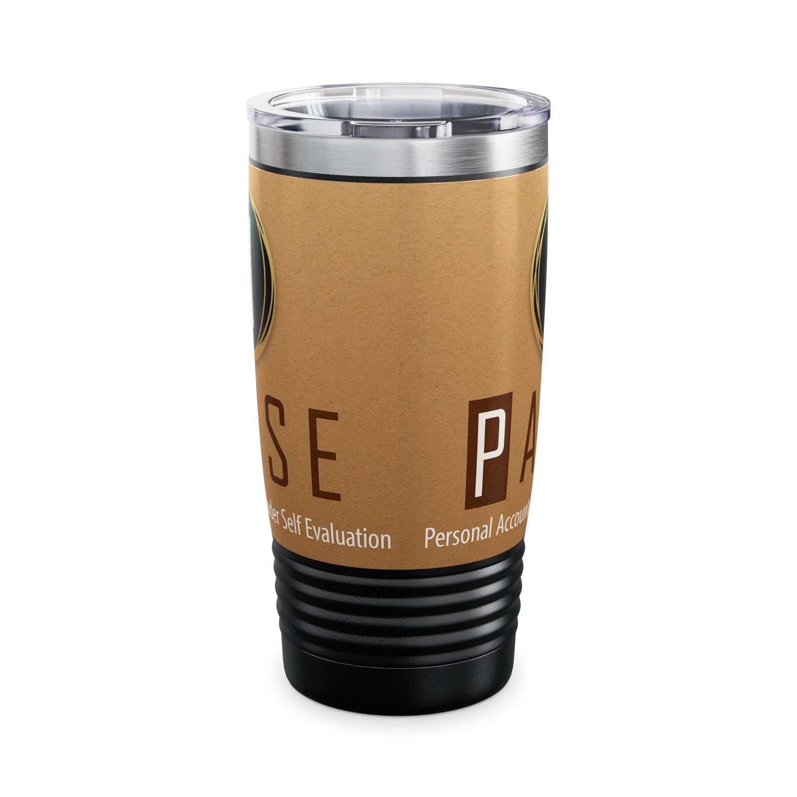Stylish Ringneck Tumbler for Coffee Lovers | Insulated Travel Mug, Unique Gift for Birthdays, Outdoor Adventures, and Holidays