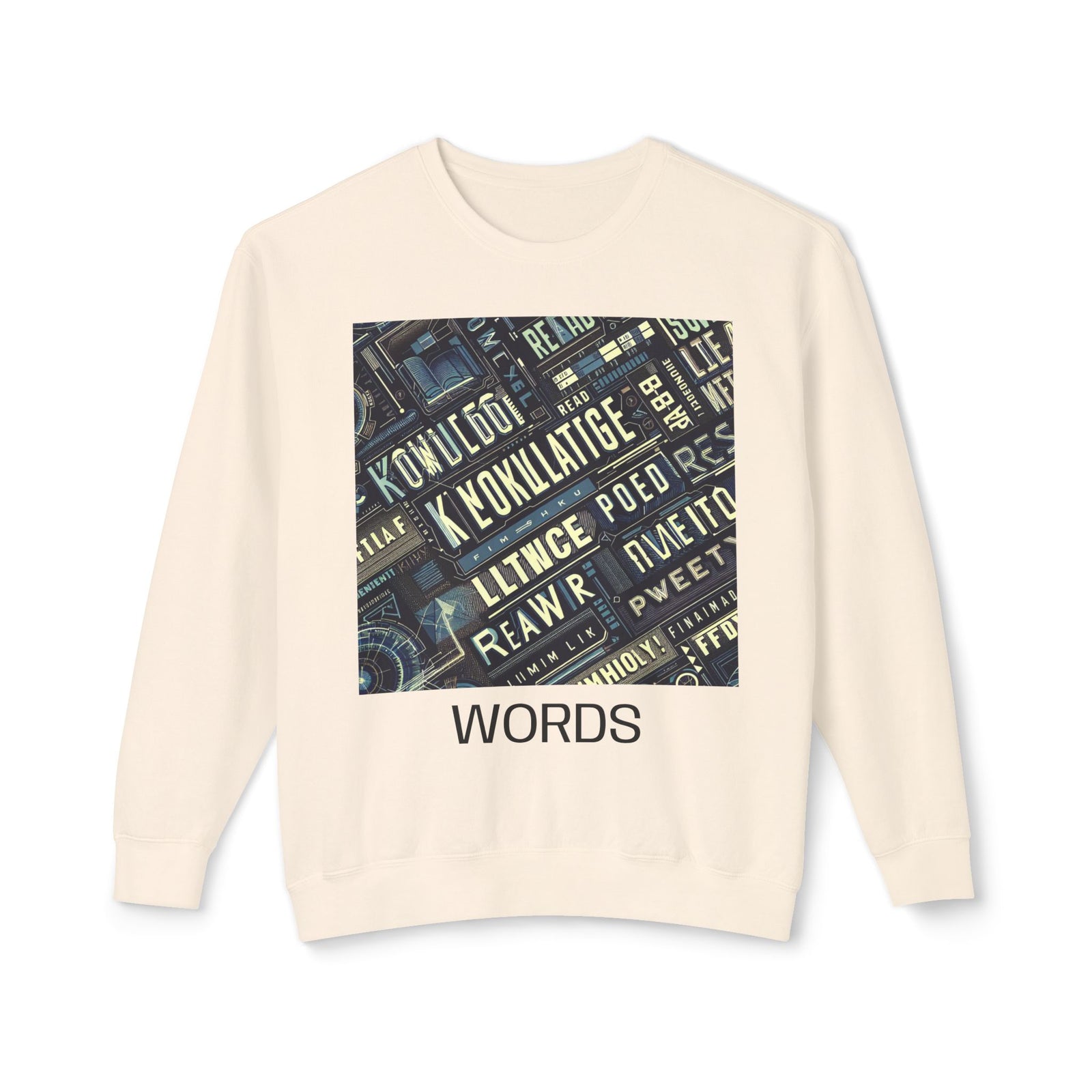 Knowledge Is Power Unisex Lightweight Crewneck Sweatshirt, Casual Wear, Gift for Students, Motivational Apparel, Educational Fashion