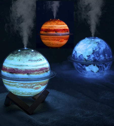 Galaxy Humidifier with Colorful Lights Air Humidifier USB Humidifier Large Spray Atmosphere Night Light for Home Office Bedroom