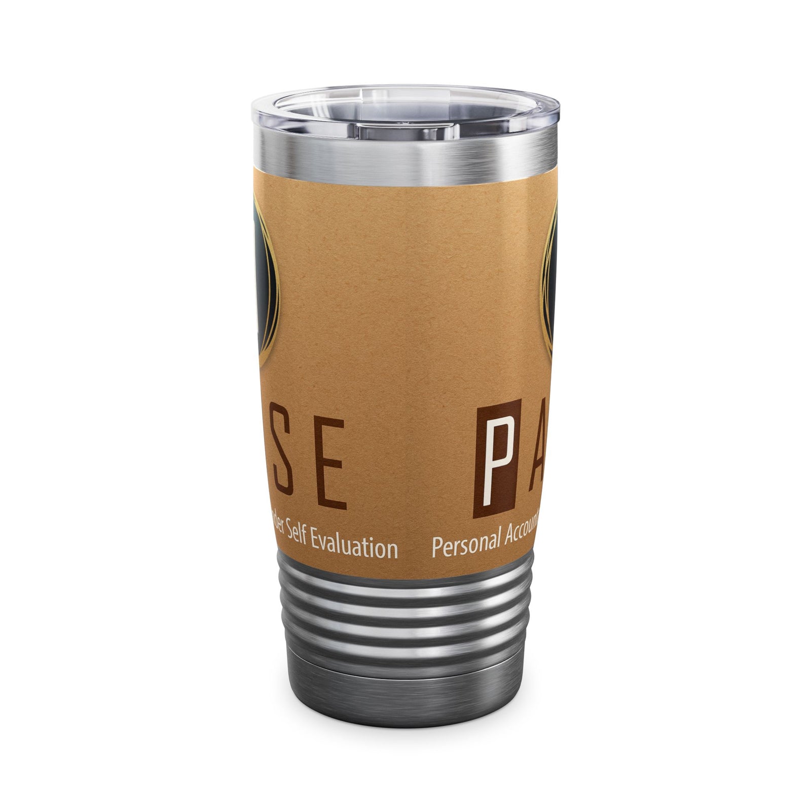Stylish Ringneck Tumbler for Coffee Lovers | Insulated Travel Mug, Unique Gift for Birthdays, Outdoor Adventures, and Holidays