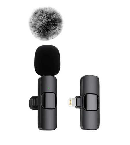 NEW Wireless Lavalier Microphone Audio Video Recording Mini Mic for Iphone Android Laptop Live Gaming Mobile Phone Microphone