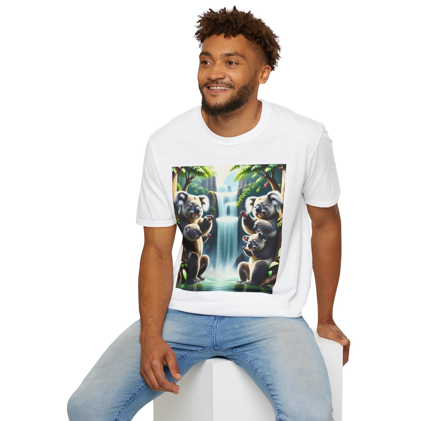 Cute Koala Family Unisex T-Shirt, Animal Lover Gift, Nature Tee, Eco-Friendly Clothing, Wildlife Enthusiast Shirt