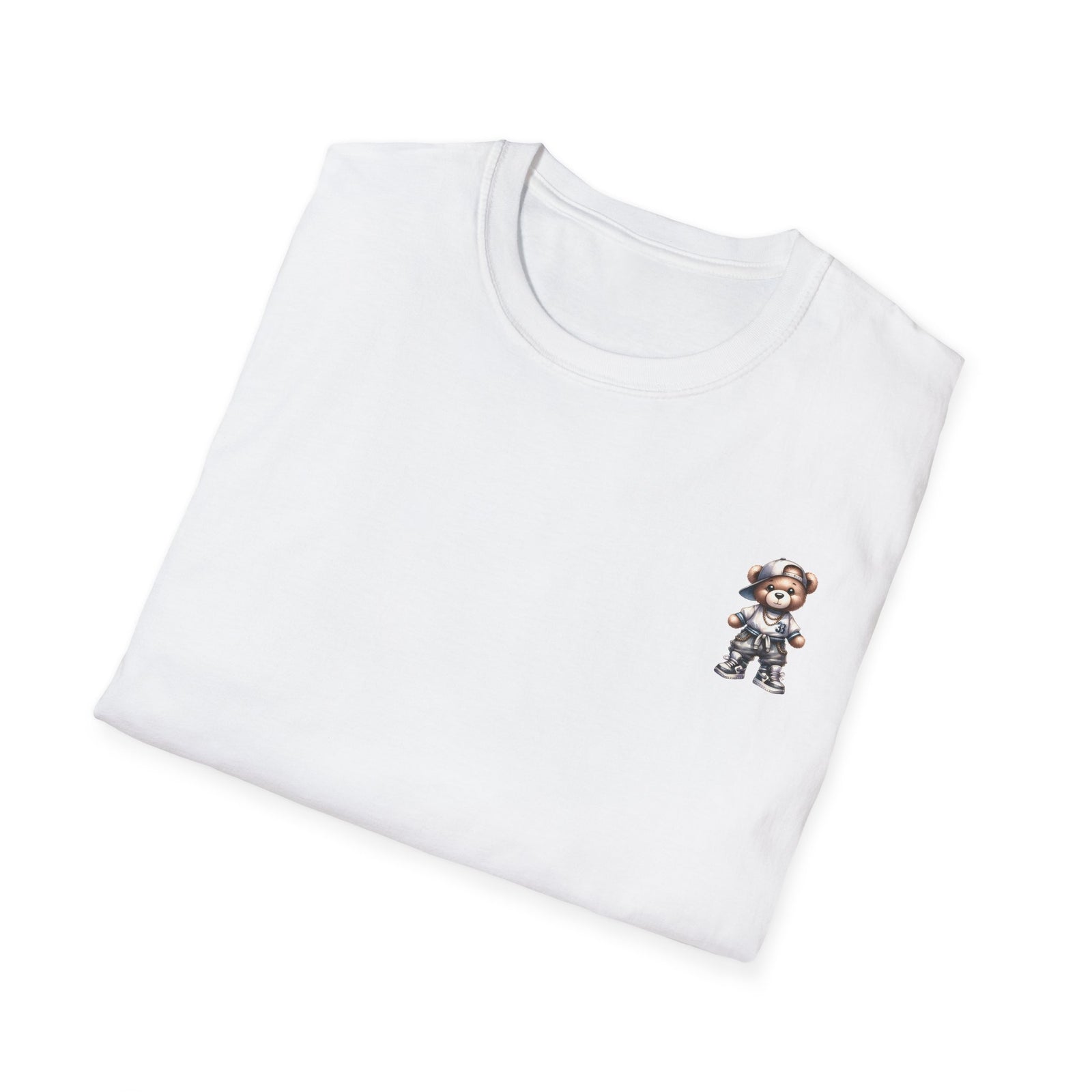 Cute Bear with Sneakers Graphic T-Shirt — Casual Animal Tee