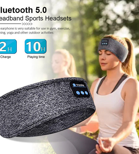 Waterproof Bluetooth 5.0 Earbuds Sleep Wireless Headphones Headband Headsets US