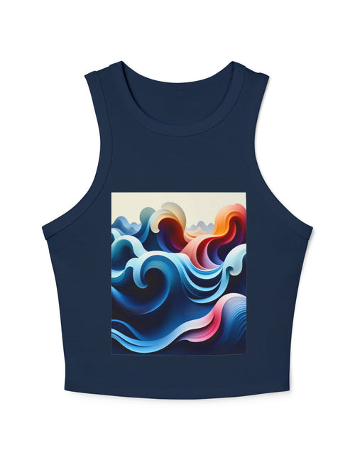 Load image into Gallery viewer, Racer Tank Top Splash Design
