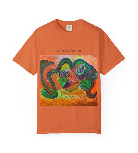 Artistic Unisex T-shirt, Colorful Face Design, Casual Wear, Gift for Art Lovers, Unique Fashion Statement, Vibrant Artwork Tee
