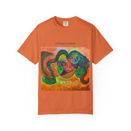 Artistic Unisex T-shirt, Colorful Face Design, Casual Wear, Gift for Art Lovers, Unique Fashion Statement, Vibrant Artwork Tee