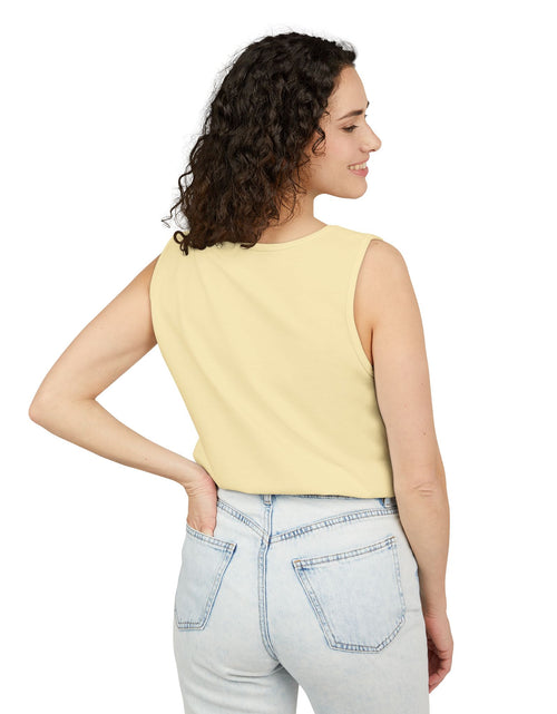 Load image into Gallery viewer, Coffee Time Tank Top, Stylish Unisex Tee, Coffee Lover Gift, Summer Fashion, Relaxed Vibe, Casual Wear
