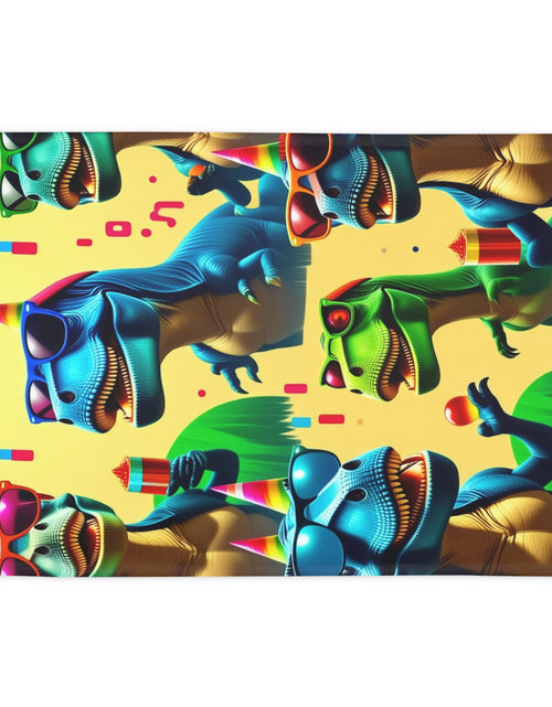 Load image into Gallery viewer, Dinosaur Party Blanket - Plush Fleece
