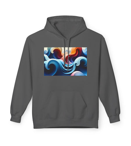 Wave Pattern Hoodie