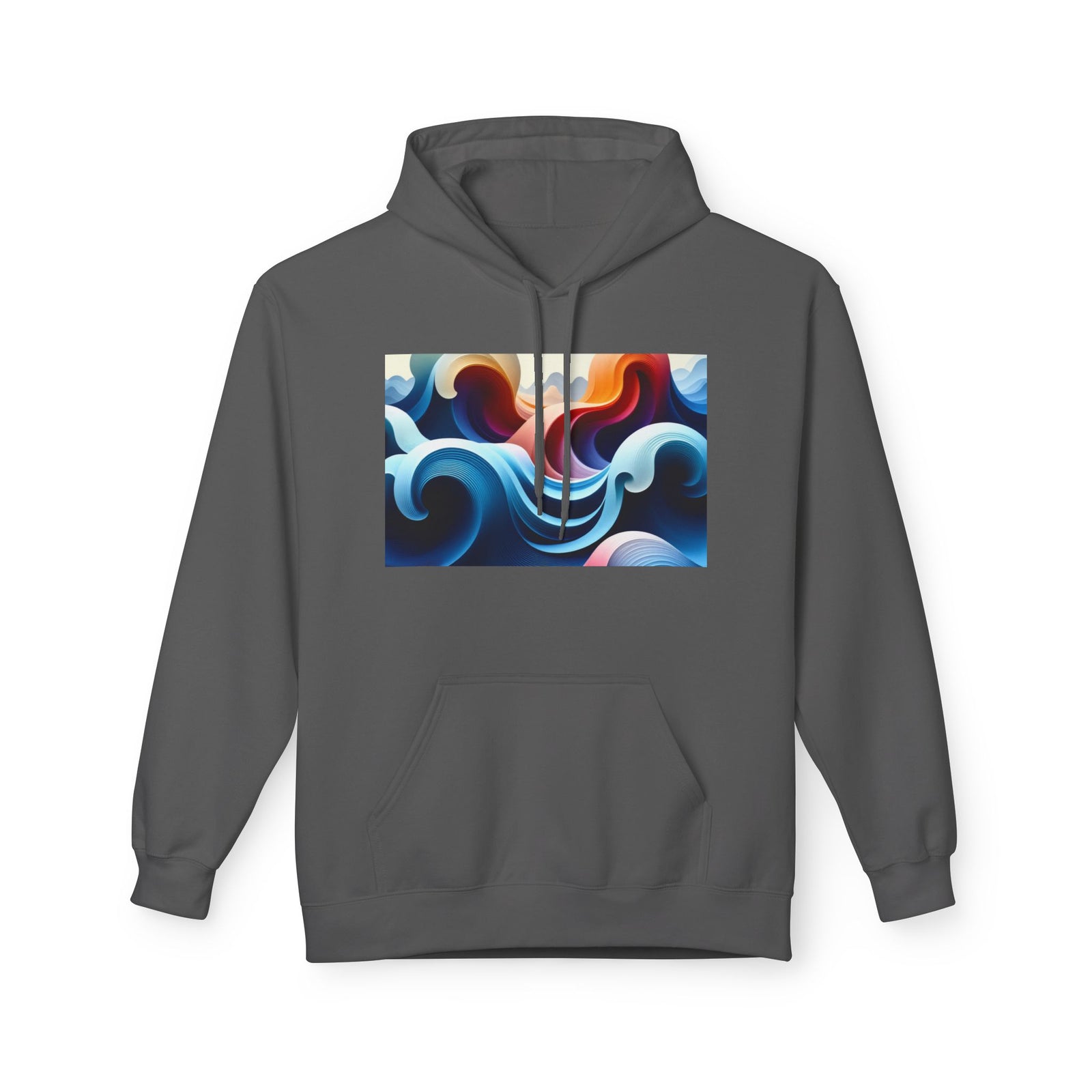 Wave Pattern Hoodie
