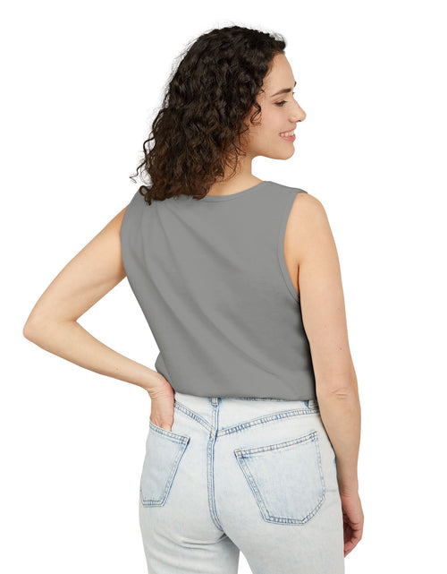 Load image into Gallery viewer, Coffee Time Tank Top, Stylish Unisex Tee, Coffee Lover Gift, Summer Fashion, Relaxed Vibe, Casual Wear
