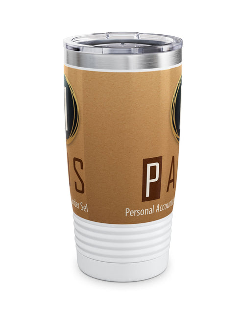 Load image into Gallery viewer, Stylish Ringneck Tumbler for Coffee Lovers | Insulated Travel Mug, Unique Gift for Birthdays, Outdoor Adventures, and Holidays
