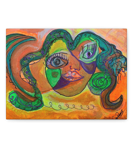 Vibrant Art Canvas, Colorful Home Decor, Wall Art for Living Room, Abstract Gift, Modern Art Piece