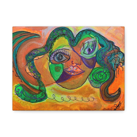 Vibrant Art Canvas, Colorful Home Decor, Wall Art for Living Room, Abstract Gift, Modern Art Piece