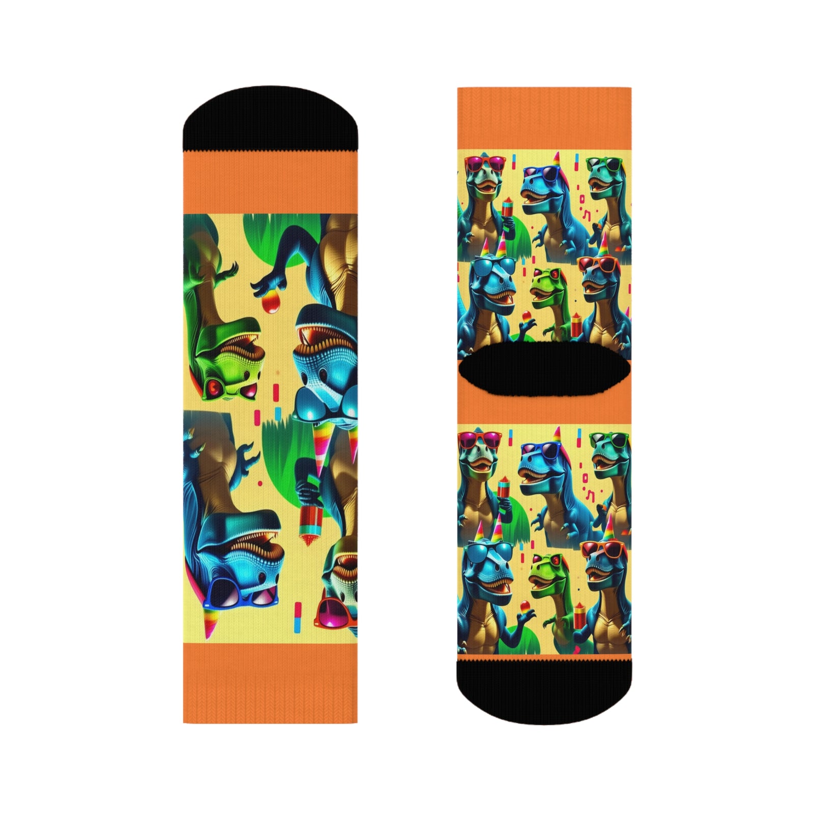 Dinosaur Party Crew Socks