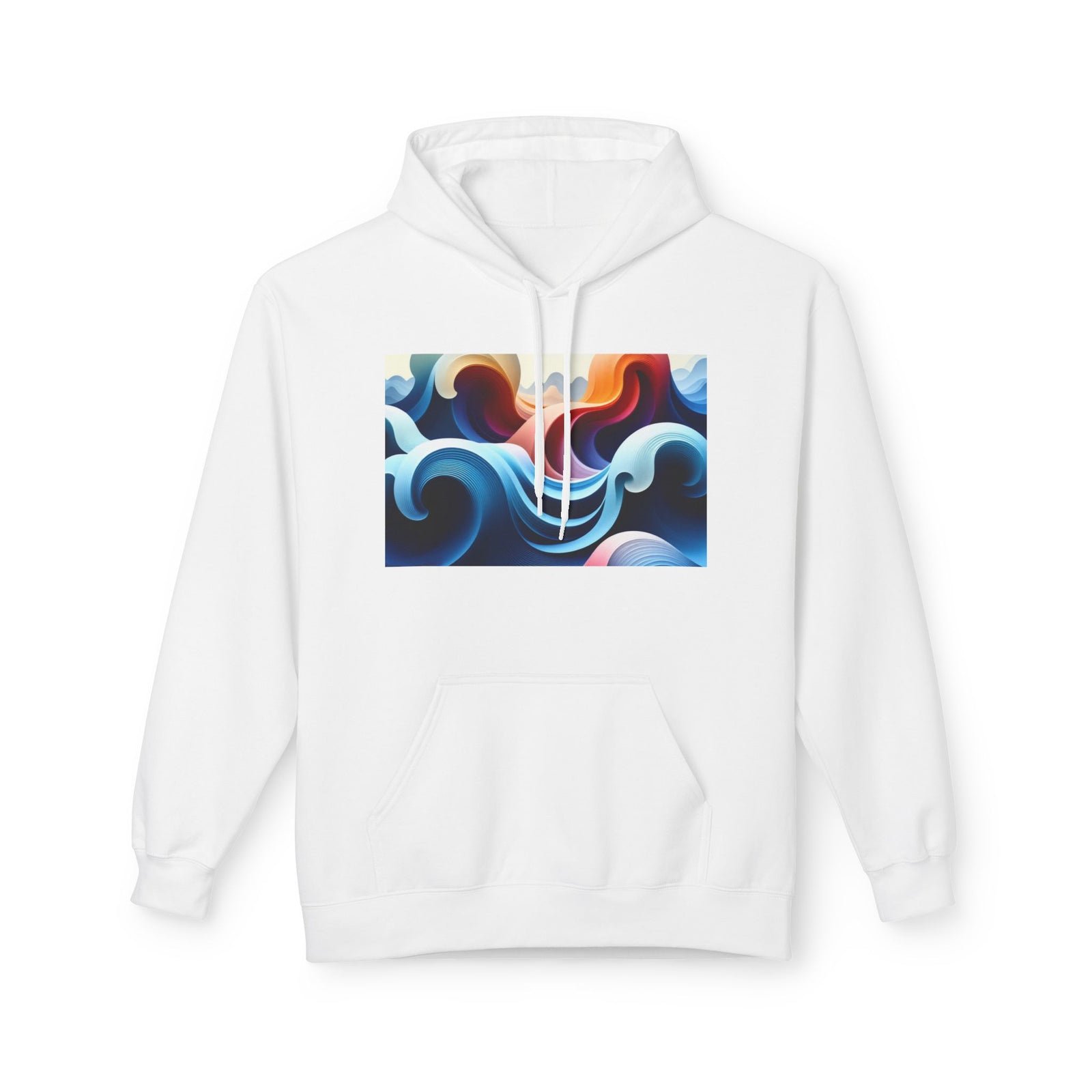 Wave Pattern Hoodie