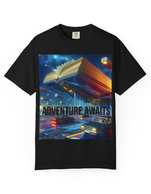 Load image into Gallery viewer, Adventure Awaits T-shirt for Book Lovers
