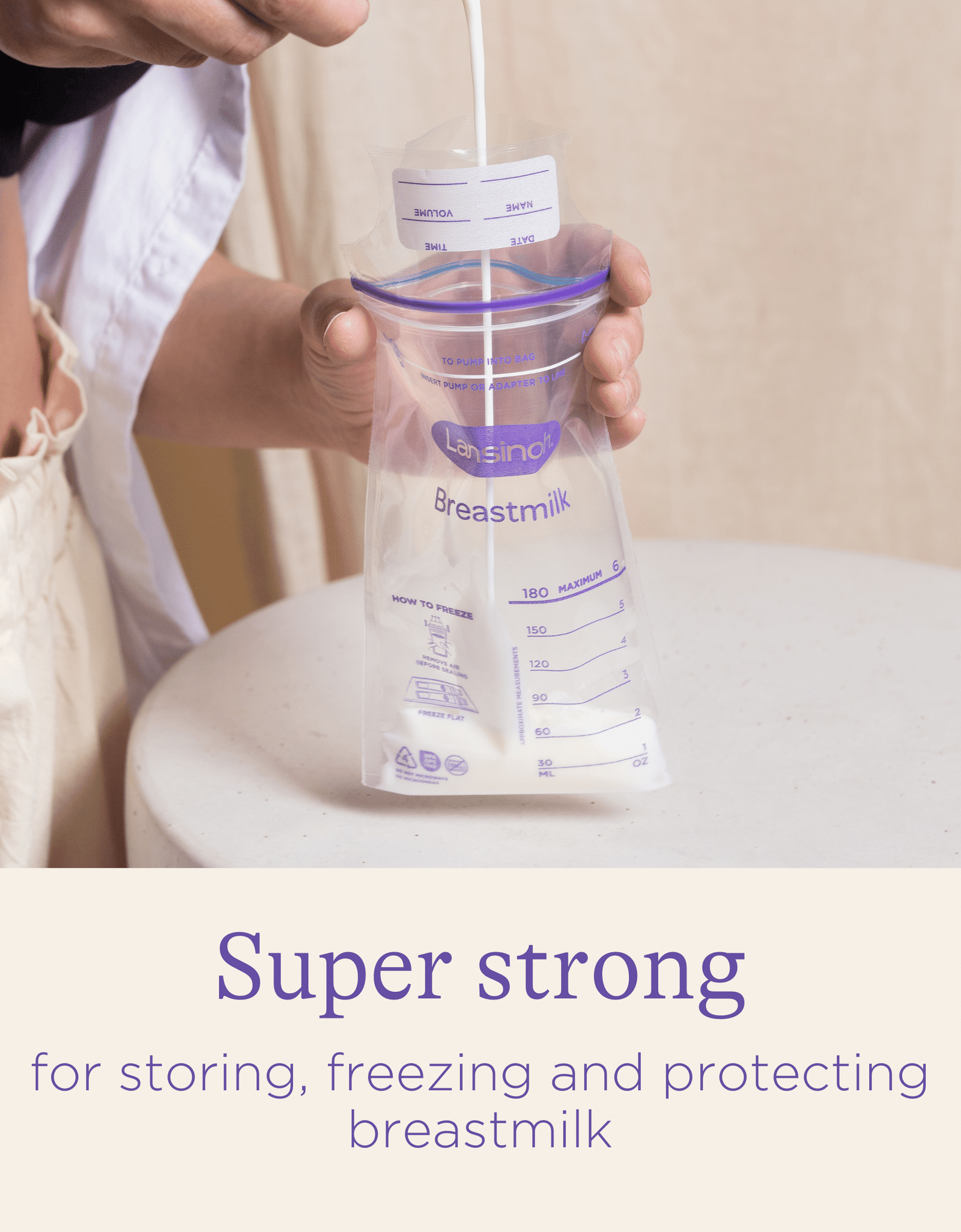 Breastmilk Storage Bags for Breastfeeding Moms, 50 Ct