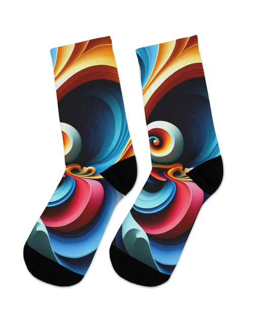 Load image into Gallery viewer, Artistic Poly Socks - Colorful Recycled Footwear
