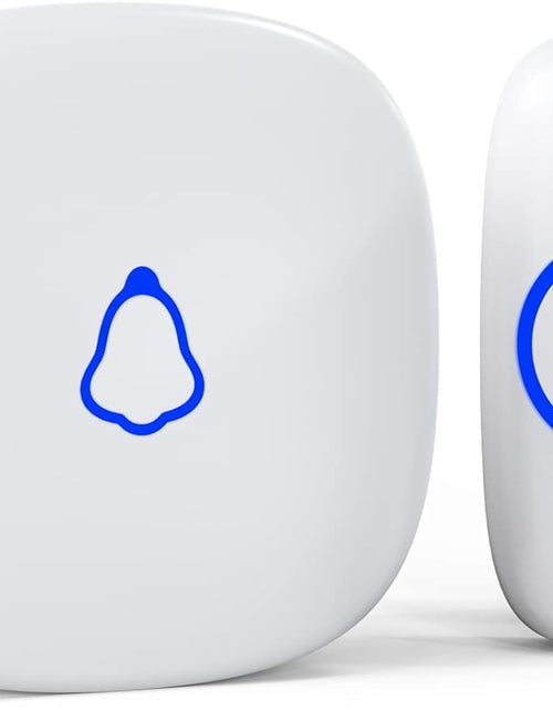 Load image into Gallery viewer, Wireless Doorbell, Easy Installation, Waterproof, Adjustable Volume, 58 Chimes, Colorful LED, 1000Ft Range, M520+F55, White
