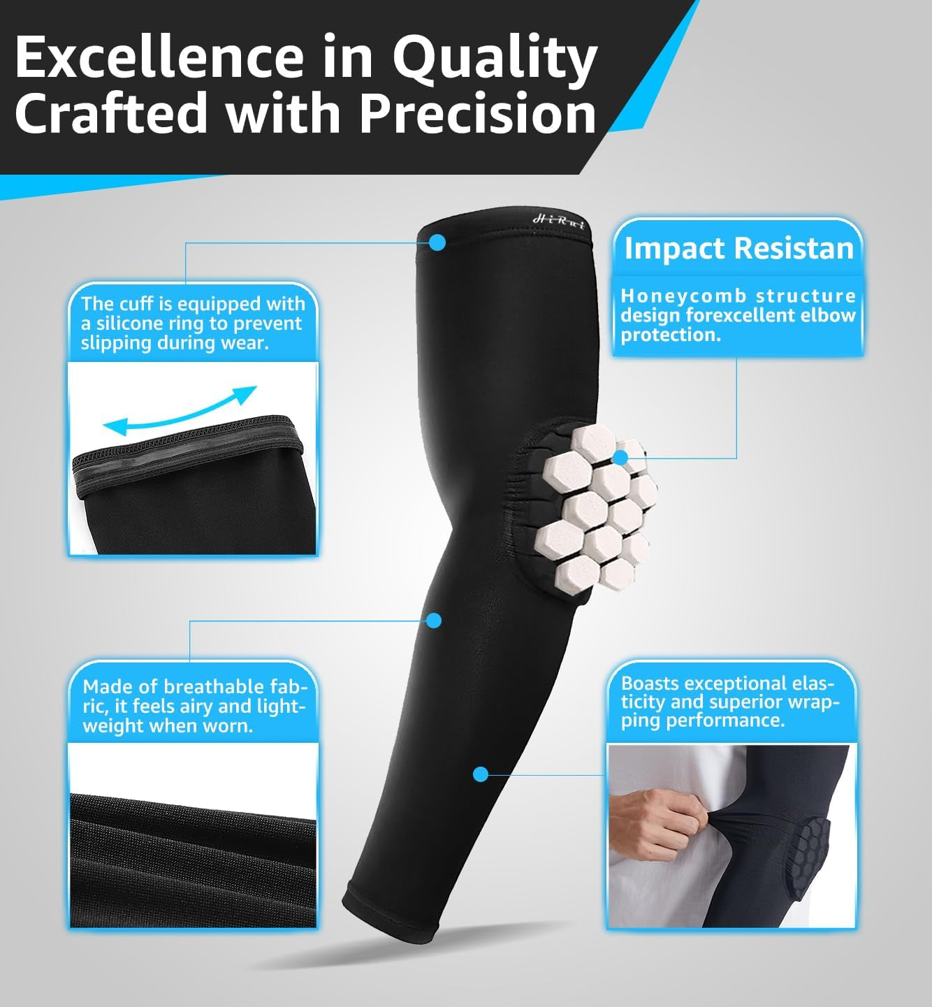 Elbow Pads Elbow Brace, Basketball Shooter Sleeves Arm Compression Sleeves