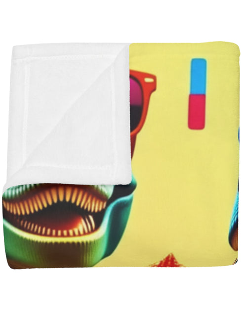 Load image into Gallery viewer, Dinosaur Party Blanket - Plush Fleece
