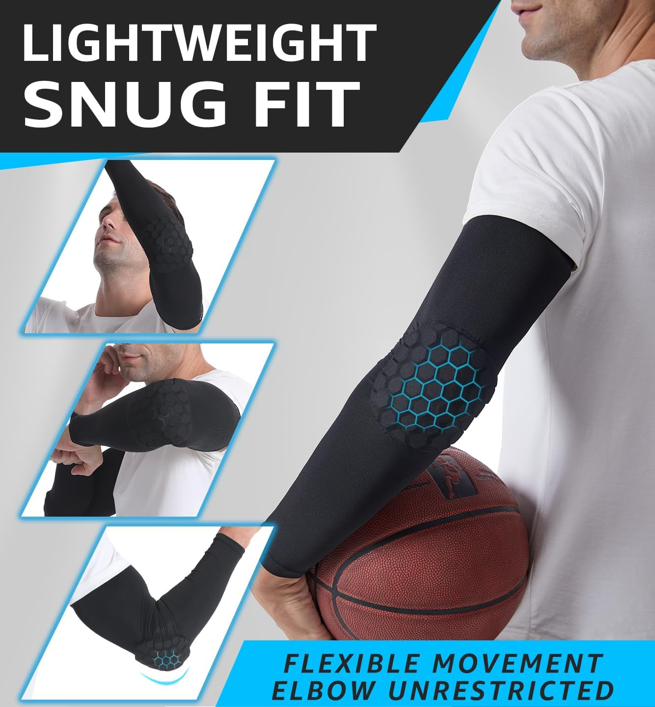 Elbow Pads Elbow Brace, Basketball Shooter Sleeves Arm Compression Sleeves