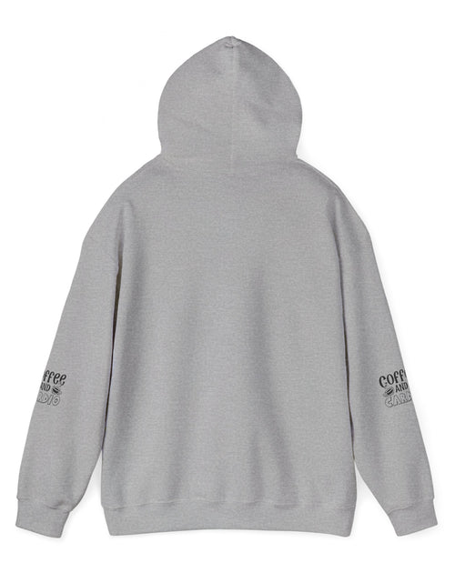 Load image into Gallery viewer, Coffee &amp; Cardio Hoodie, Fitness Sweatshirt, Gym Pullover, Gift for Gym Lovers, Cozy Athletic Wear
