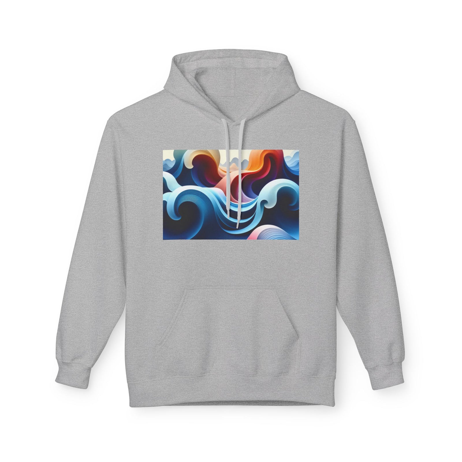 Wave Pattern Hoodie