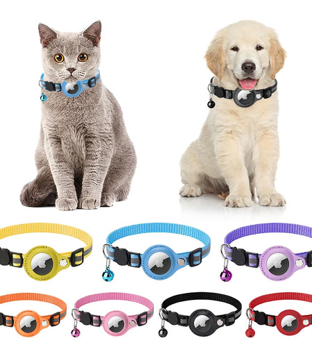 Anti-Lost Pet Cat Collar for the Apple Airtag Protective Tracker anti Lost Positioning Collar Waterproof Reflective Pet Collars