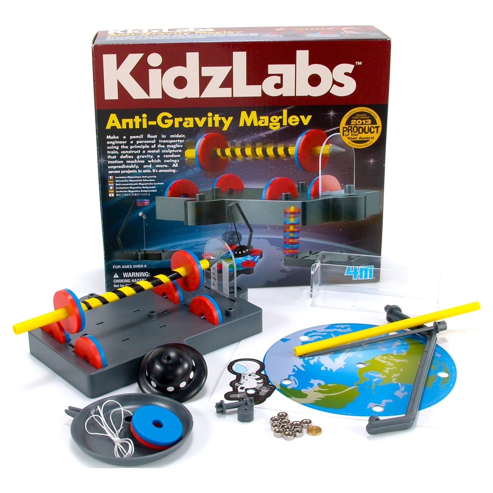 Kidzlabs anti Gravity Magnetic Levitation Science Kit - Maglev Physics Stem Toys Educational Gift for Kids & Teens, Girls & Boys (3686)