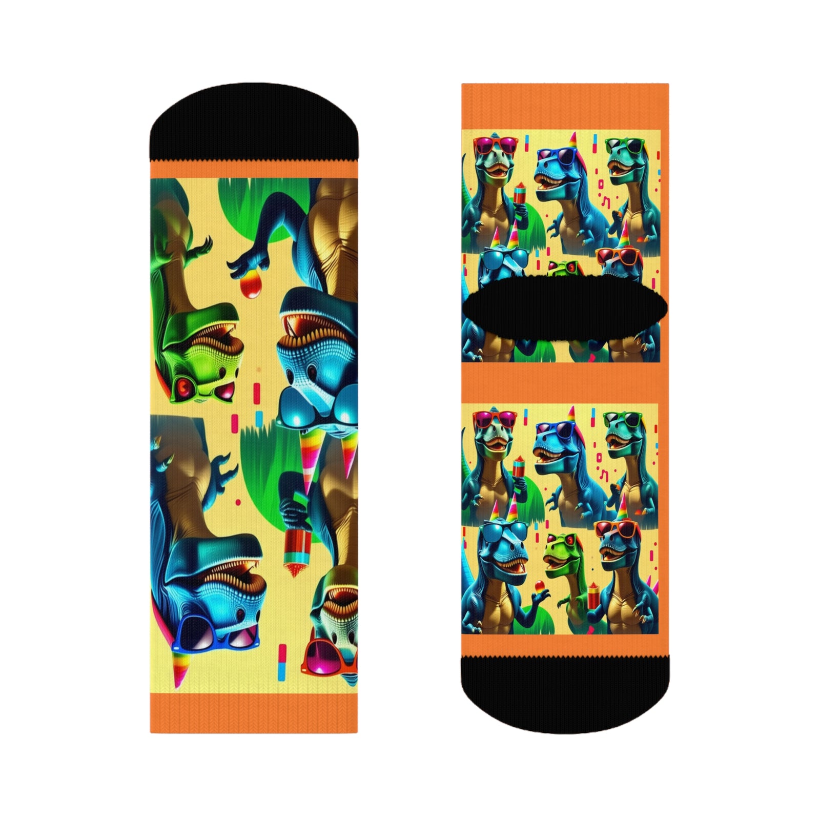 Dinosaur Party Crew Socks