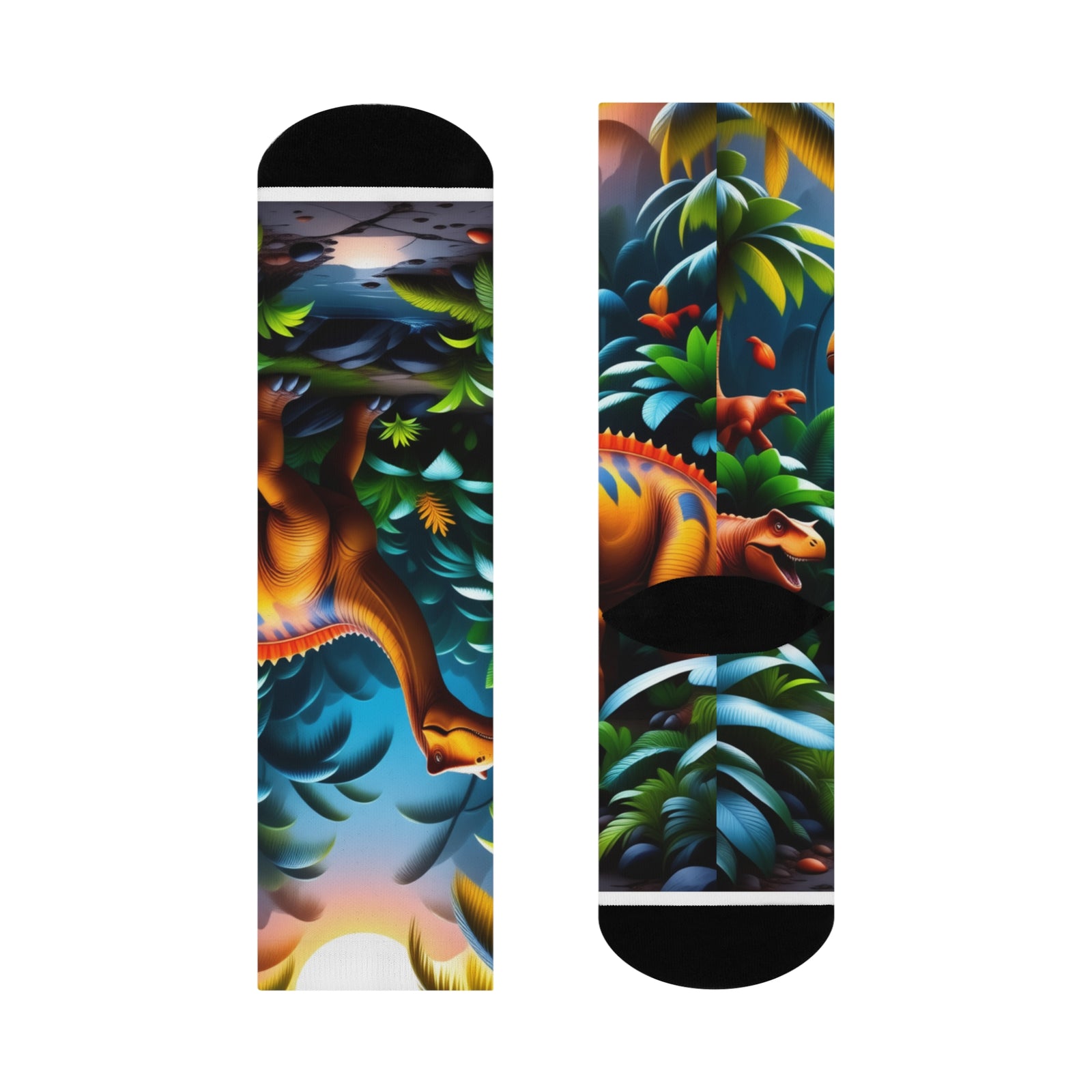 Socks: Dinosaur Crew Socks - Fun & Cozy Footwear