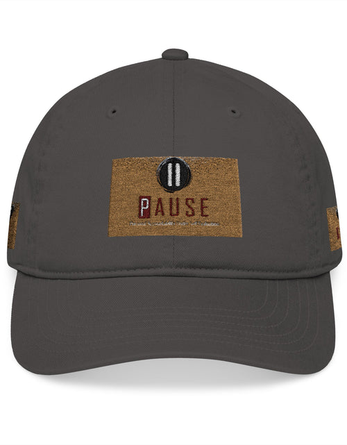 Load image into Gallery viewer, Cap Embroidered with &#39;Pause&#39; Design
