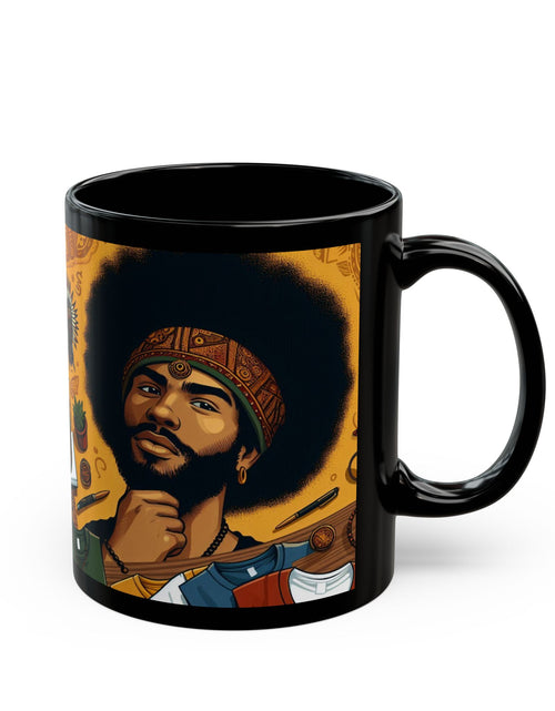 Load image into Gallery viewer, Coffee Mug - 70's Vibe Black Mug (11oz, 15oz)
