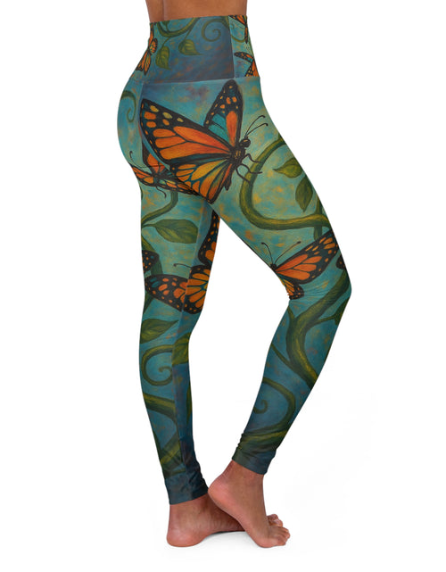 Load image into Gallery viewer, Butterfly High Waisted Leggings
