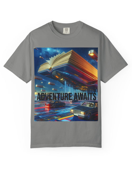 Load image into Gallery viewer, Adventure Awaits T-shirt for Book Lovers
