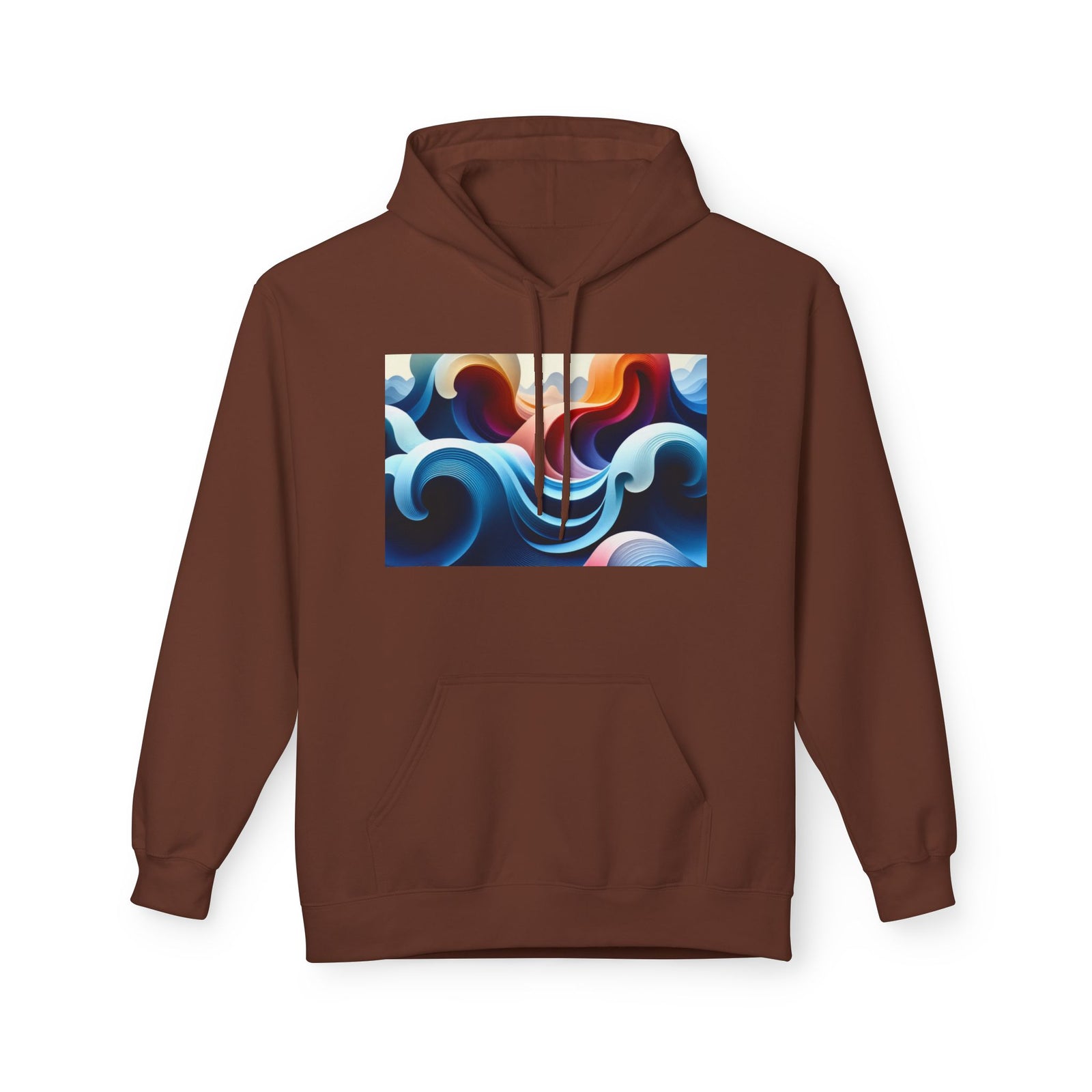 Wave Pattern Hoodie