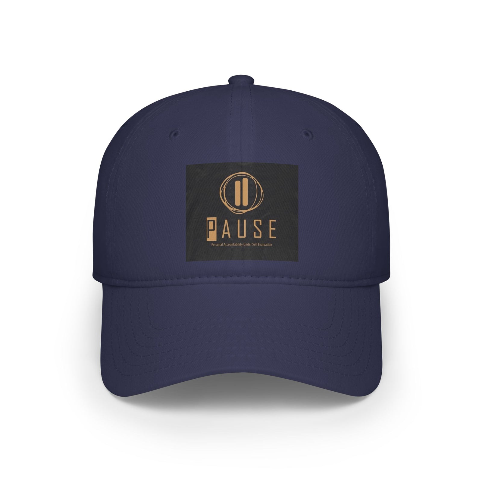 Pause Low Profile Baseball Cap, Relaxed Fit Hat, Casual Headwear, Gift for Him or Her, Everyday Cap, Adjustable Dad Hat
