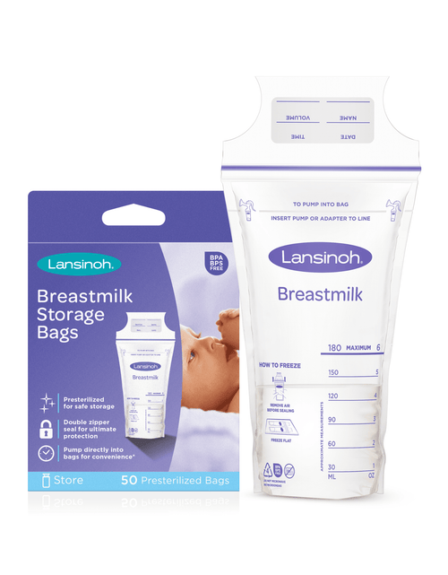 Load image into Gallery viewer, Breastmilk Storage Bags for Breastfeeding Moms, 50 Ct
