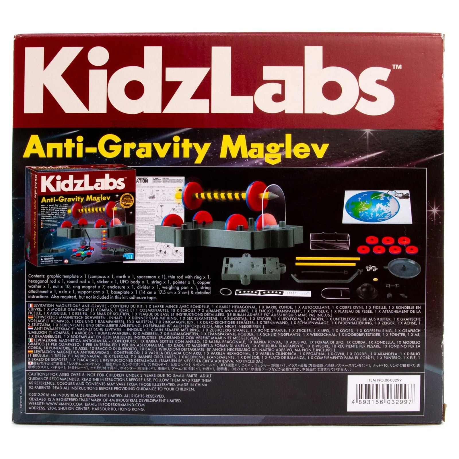 Kidzlabs anti Gravity Magnetic Levitation Science Kit - Maglev Physics Stem Toys Educational Gift for Kids & Teens, Girls & Boys (3686)