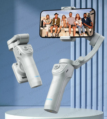 Handheld Gimbal Stabilizer Selfie Tripod with Fill Light for Smartphone 3-Axis anti Shake Gimbal Foldable for Xiaomi Iphone