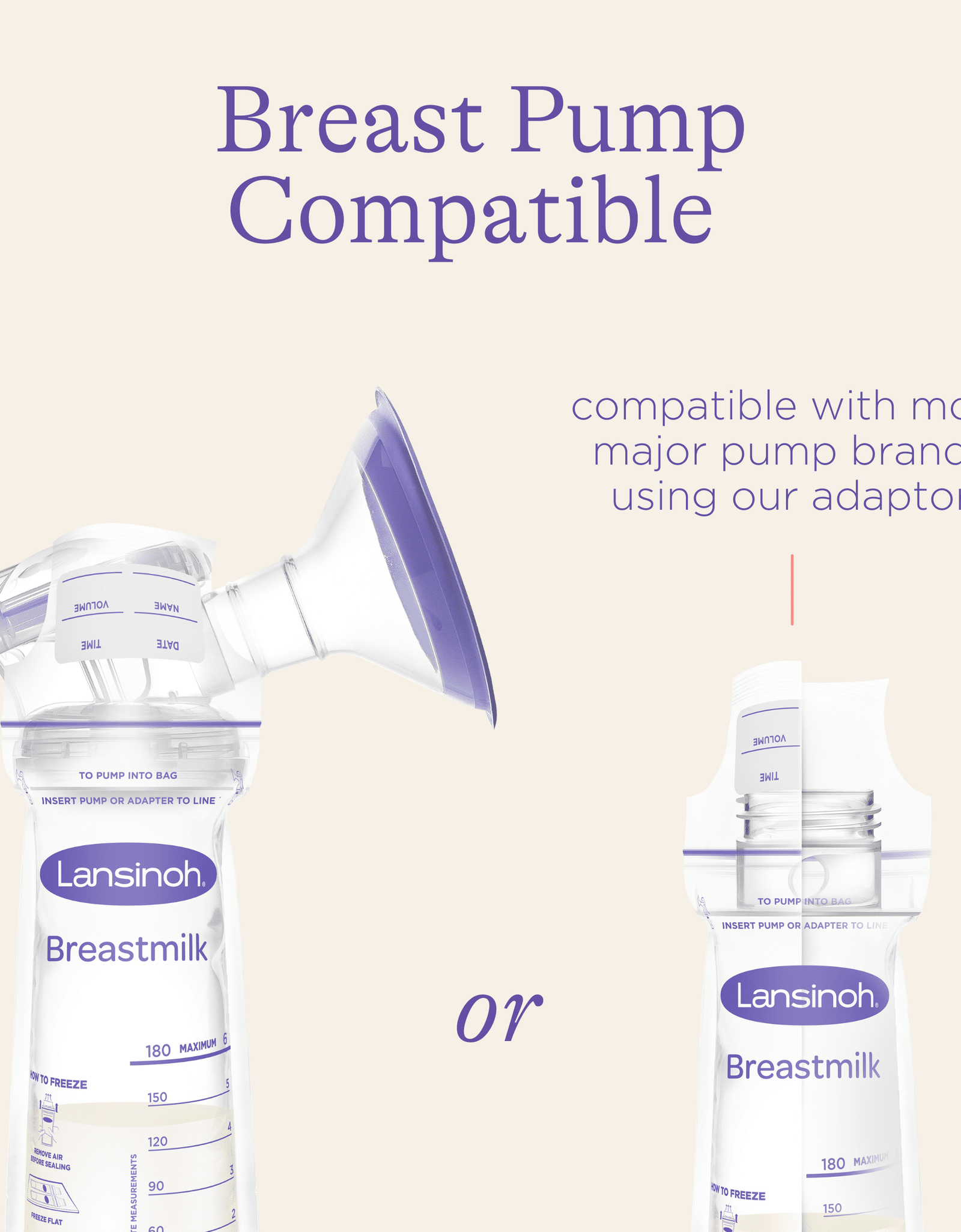 Breastmilk Storage Bags for Breastfeeding Moms, 50 Ct