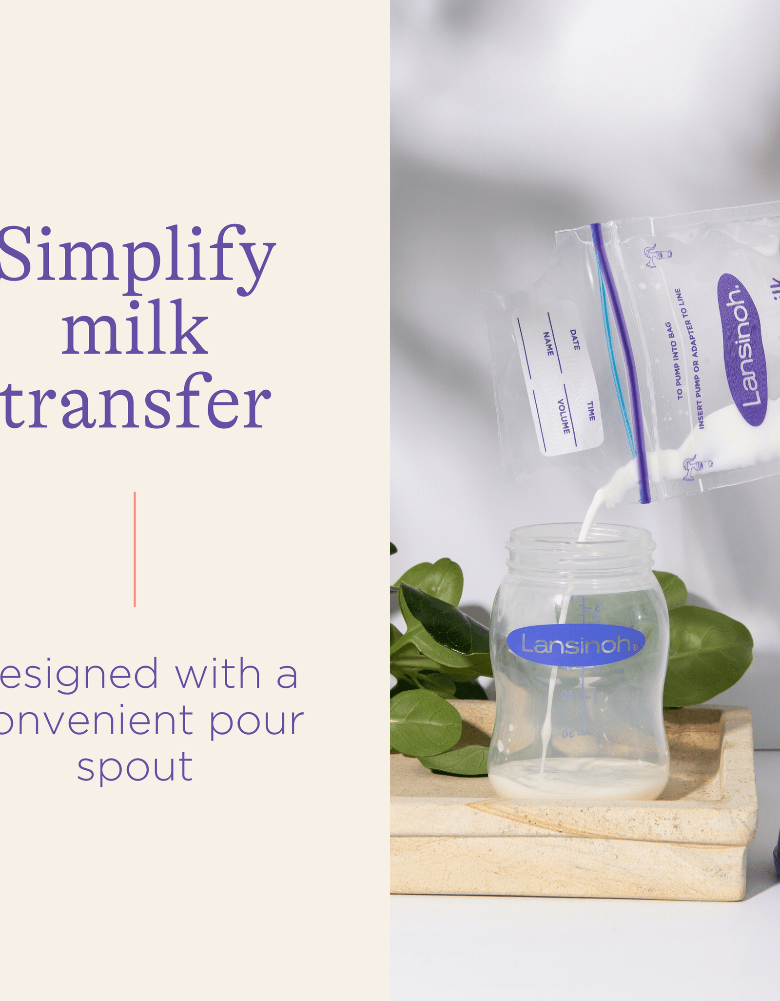 Breastmilk Storage Bags for Breastfeeding Moms, 50 Ct