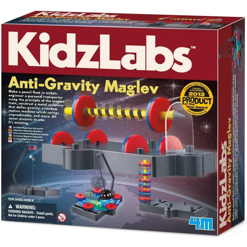 Kidzlabs anti Gravity Magnetic Levitation Science Kit - Maglev Physics Stem Toys Educational Gift for Kids & Teens, Girls & Boys (3686)