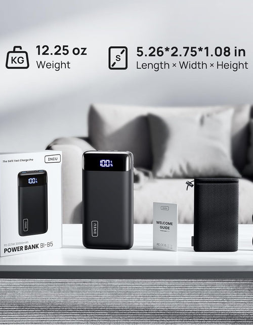 Load image into Gallery viewer, Portable Charger, 22.5W 20000Mah USB C in &amp; Out Power Bank Fast Charging, PD 3.0+QC 4.0 LED Display Phone Battery Pack Compatible with Iphone 15 14 13 12 Pro Samsung S21 Google Ipad Tablet, Etc.
